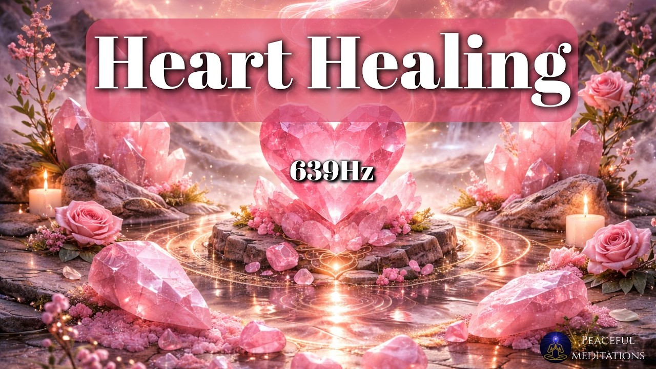 639Hz Rose Quartz Healing 💗 Open Your Heart Chakra | Deep Love, Emotional Balance & Inner Peace