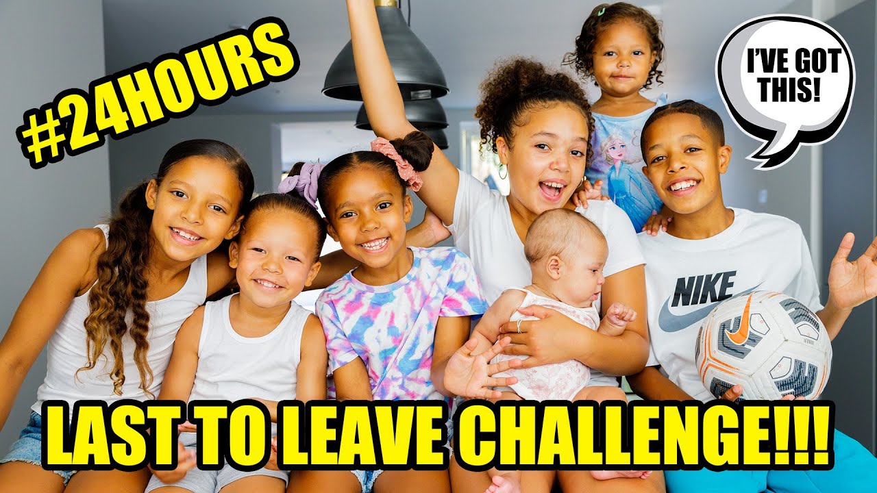 LAST TO LEAVE THE KITCHEN ISLAND!!! *Family Challenge*