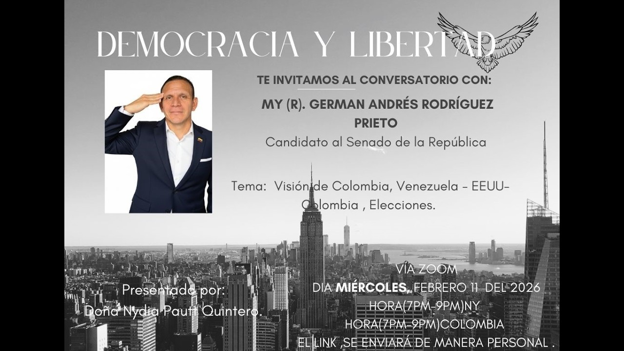 Conversatorio con: MY (R). GERMAN ANDRÉS RODRÍGUEZ PRIETO.