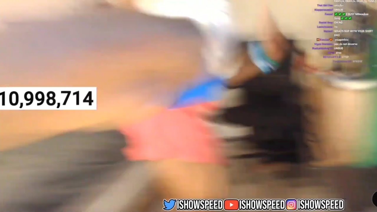 Speed rage kicks his camera - ends stream