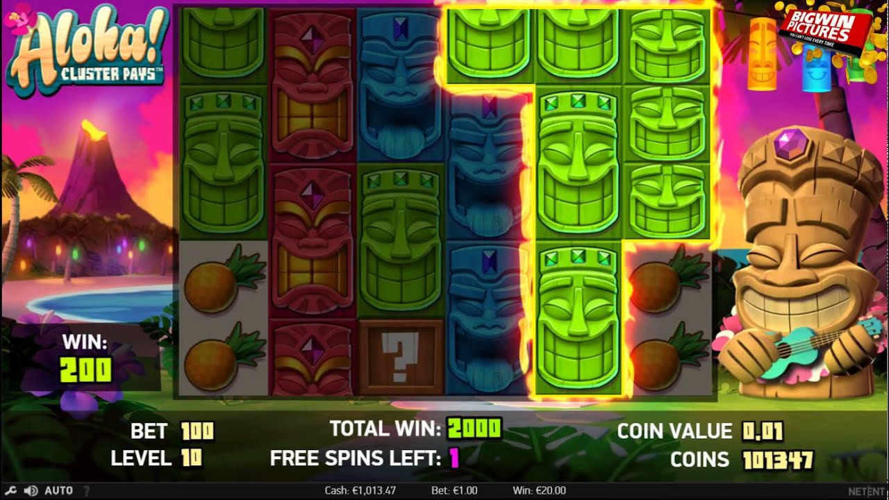 Aloha! Cluster Pays - Free Spins!