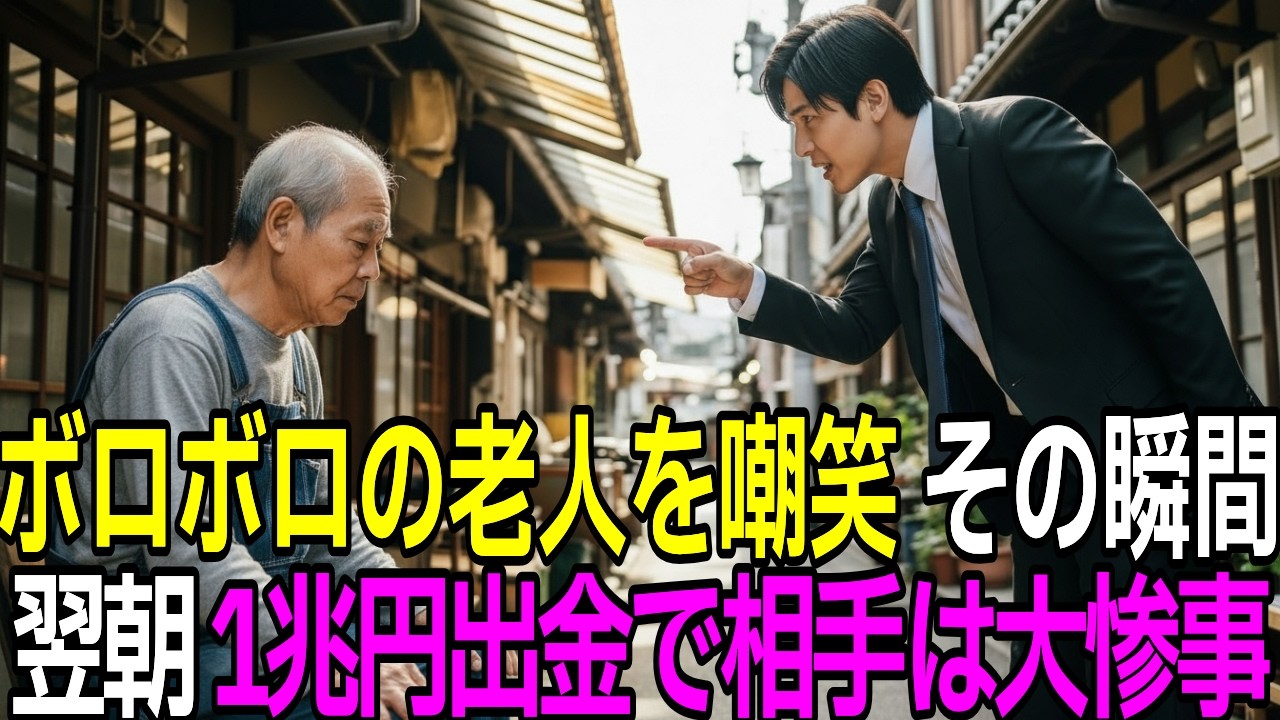 【スカッと】「やれるもんならｗ」市場の老人を見下した常務。「後悔しますよ？」1兆円の再開発中止で相手は大惨事【シニア】