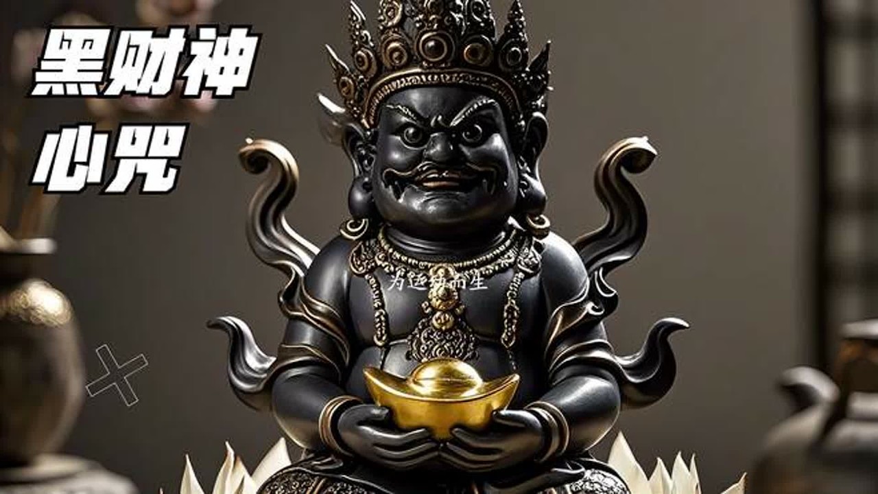 佛教音乐《黑财神心咒》除负能量，增长福慧，求财得财，圆满成就