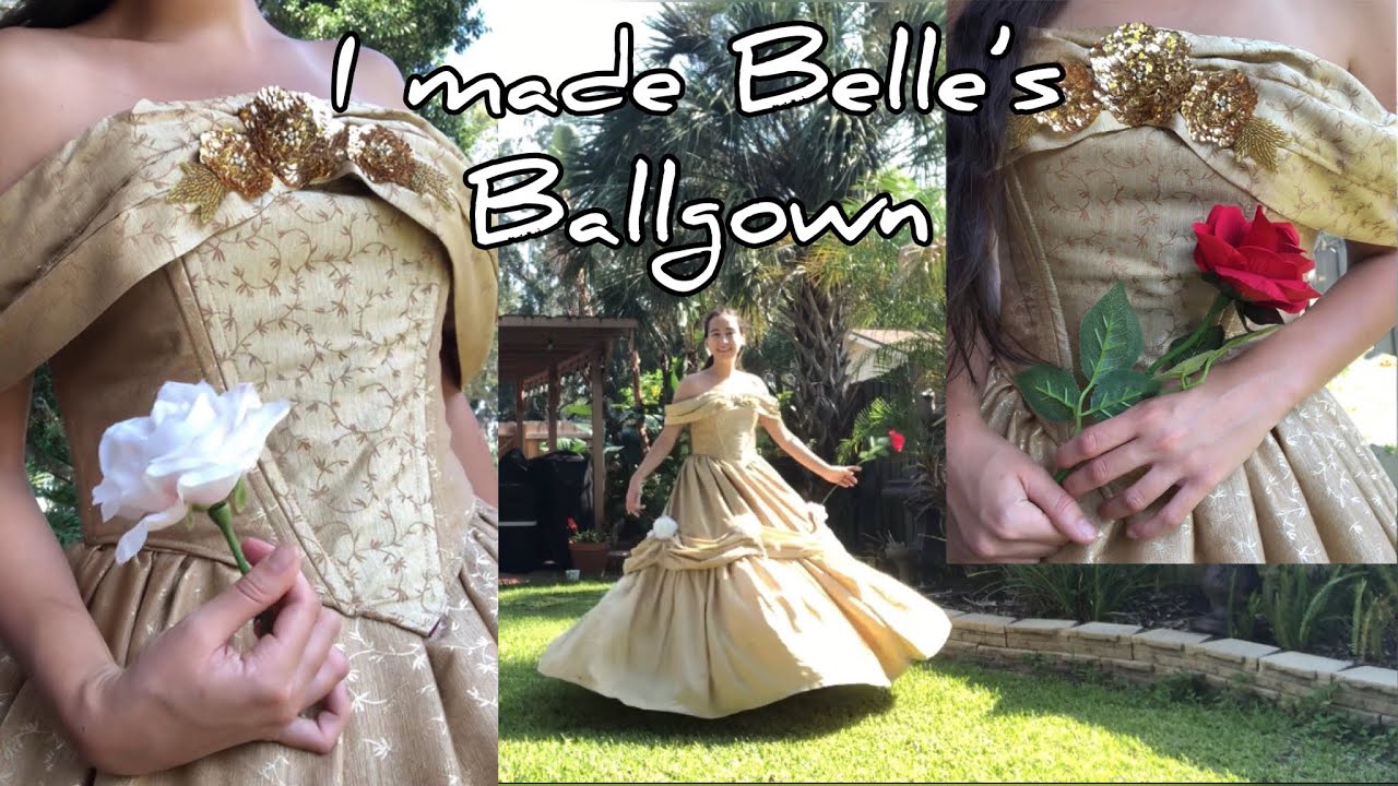 How to make Belle’s Ballgown | DIY Disney Princess Costume for Adults