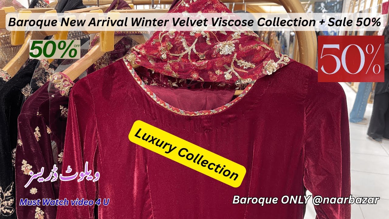 Baroque New Arrival Winter Velvet Viscose Collection + Sale 50% | Baroque Luxury New Arrival 2025