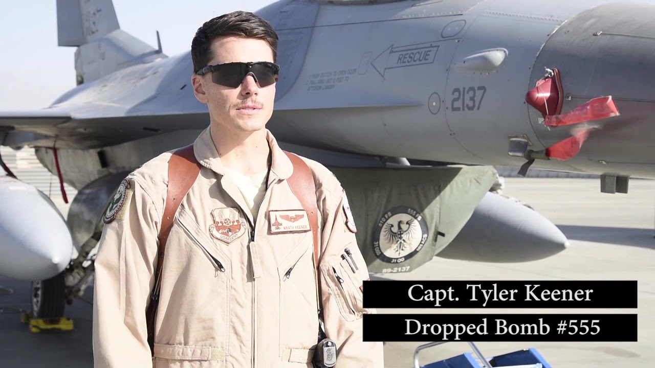 555th Expeditionary Fighter Squadron Drops 555th Bomb