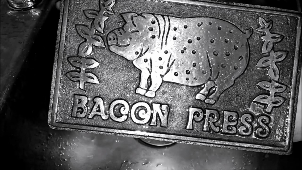 Yard Sale Haul, Cleaning the Bacon Press