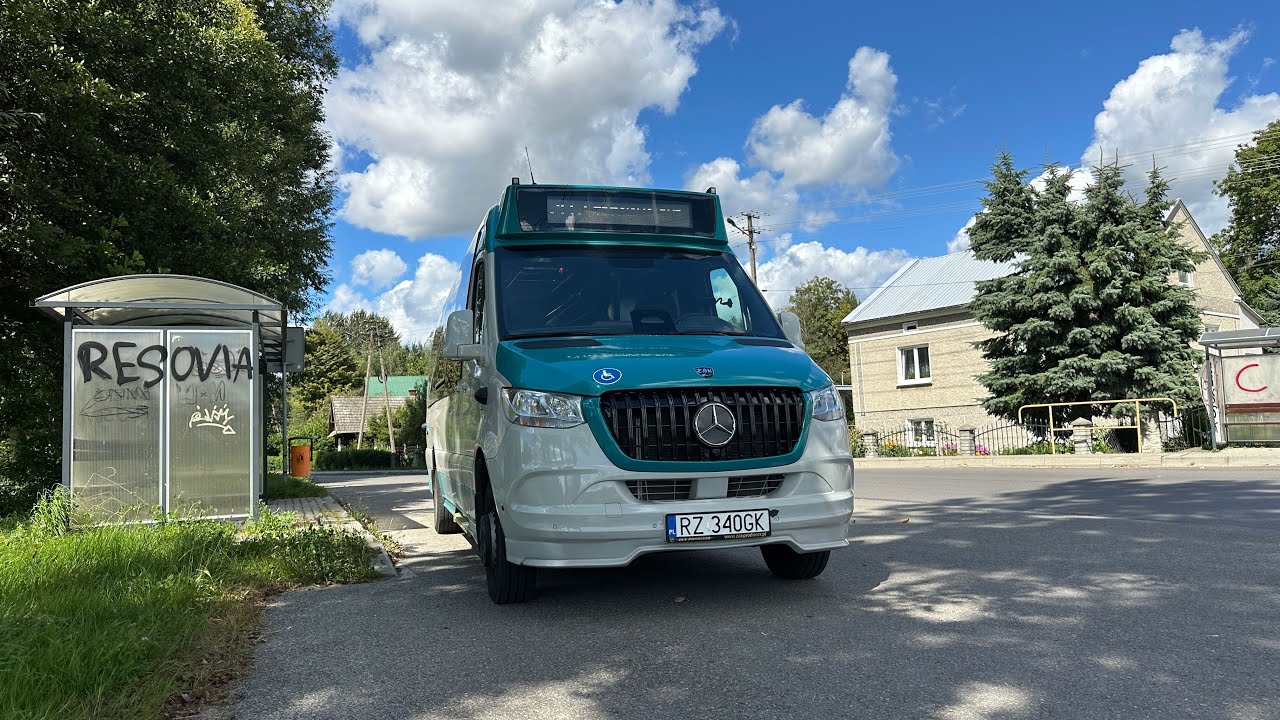 🚌PKS Rzeszów🚌 Linia 282 (całe kółko) Trzciana ➡️ Błędowa Zgłobieńska ➡️ Trzciana (Mercedes Sprinter)