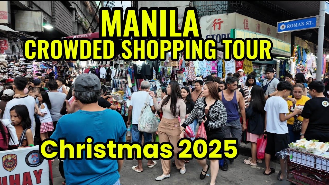 Christmas 2025 Manila Crowded Shopping Tour - From ILAYA - CM RECTO AVE to ROMAN STREET Divisoria 
