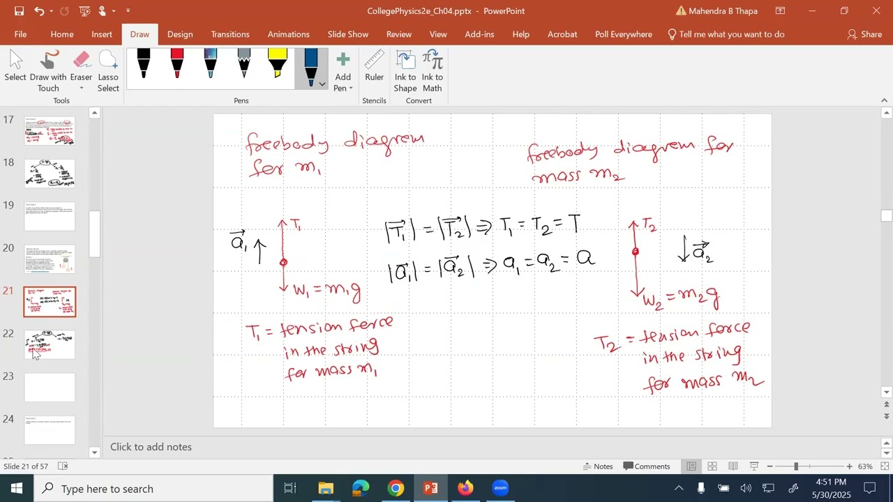 Ch #4, OpenStax College Physics, Tension force