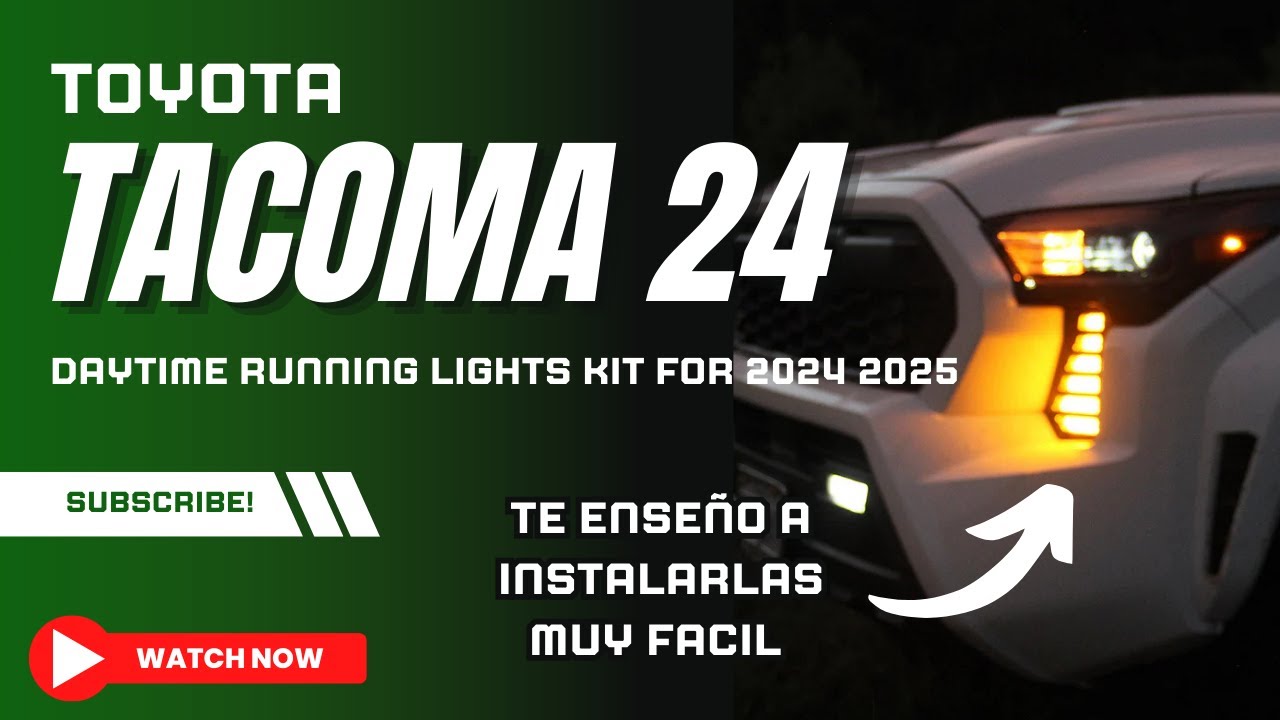 instalacion de daytime running light de una toyota tacoma 2024