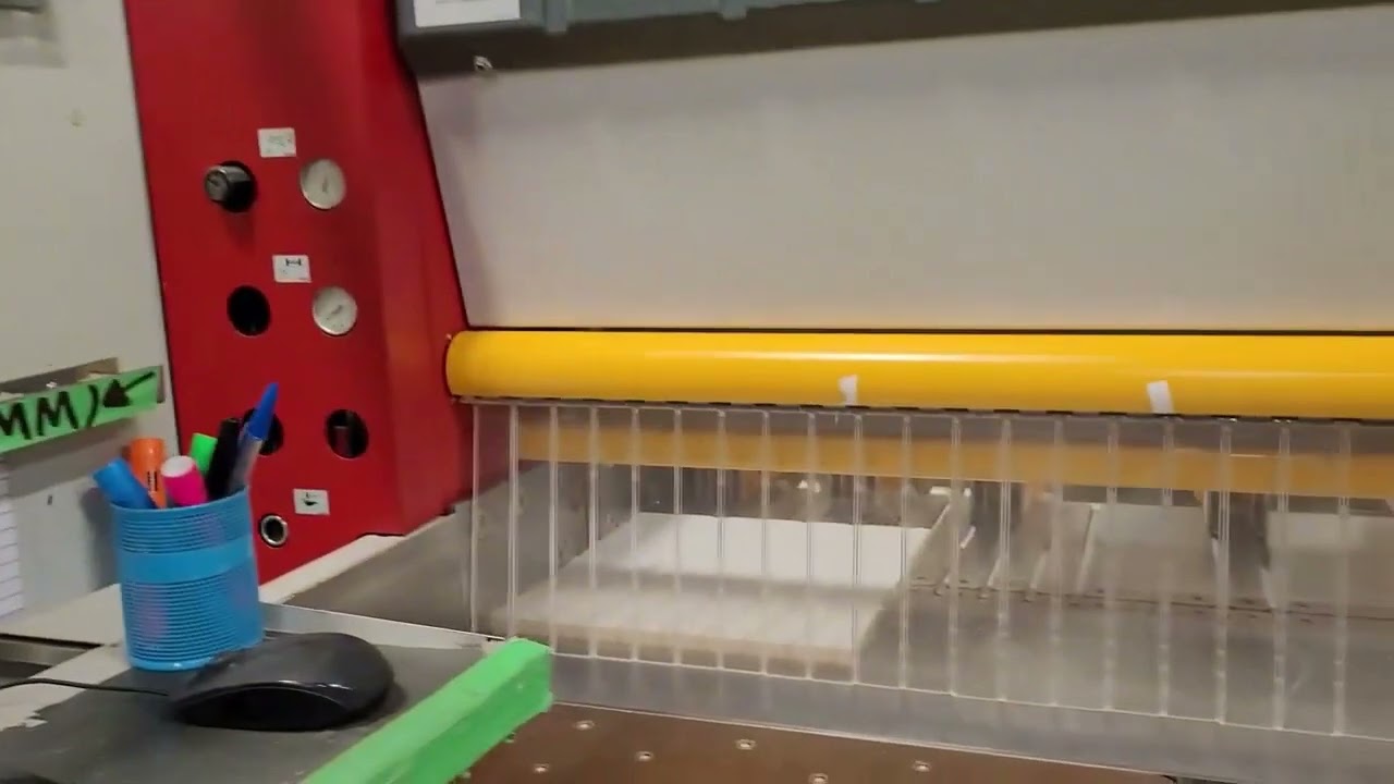 Schelling fh6 Beam Saw - Aligning Scoring Blade