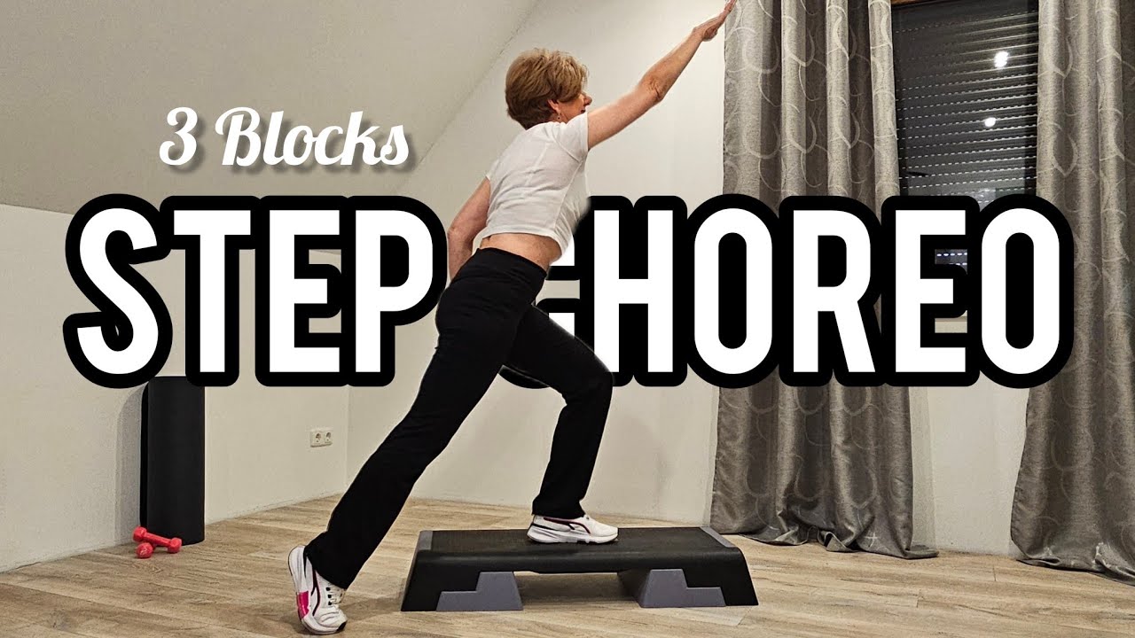 Step Aerobic Choreo // 3 Blocks // Irina Bremen Fitpoint // Степ хореография