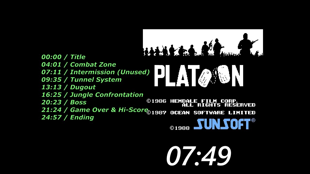 NES: Platoon Soundtrack