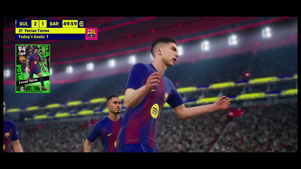 Playing with full Barcelona squad and making a huge comeback 