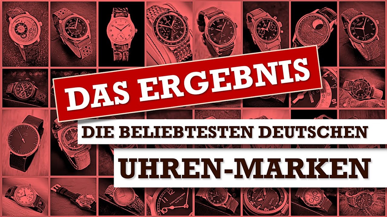 Ergebnis Umfrage: Die beliebtesten deutschen Uhrenmarken