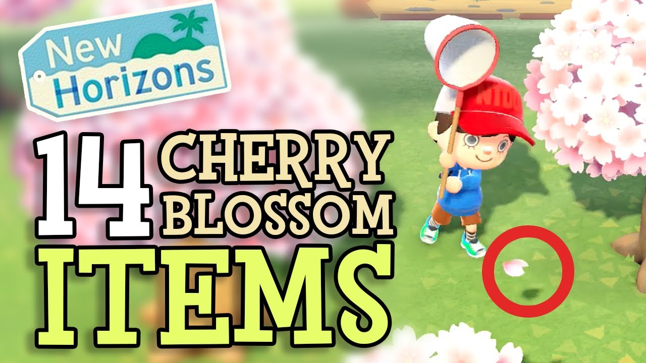 CHERRY BLOSSOM in Animal Crossing New Horizons (ALL 14 SAKURA ITEMS & Everything You Need To Know)