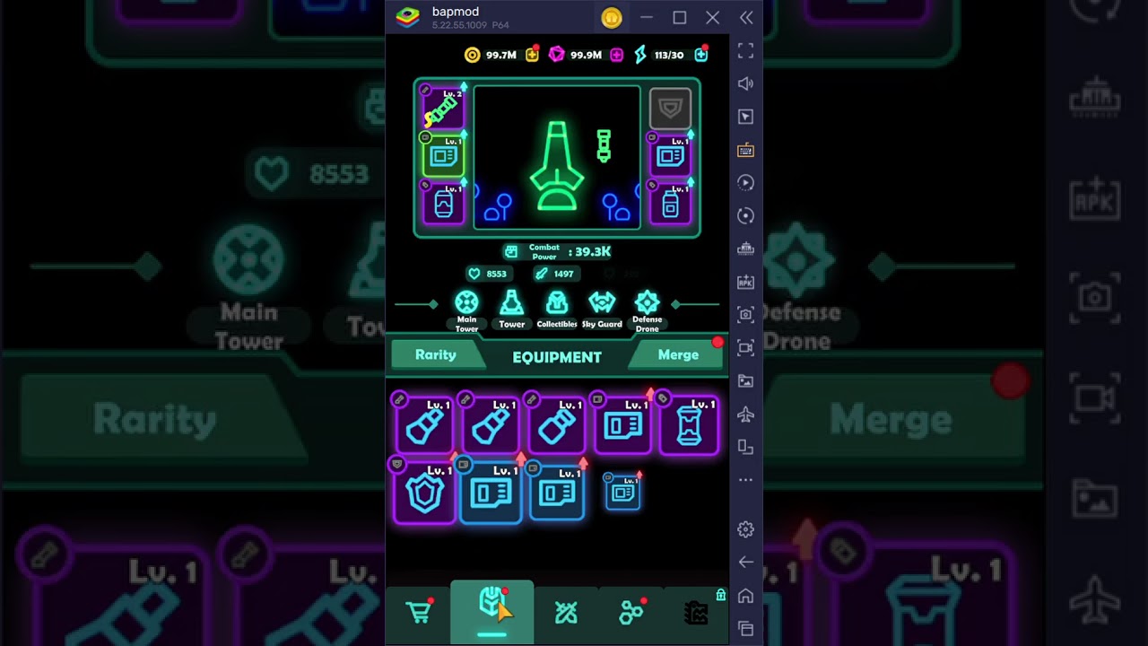 Falltopia: Epic Space Idle RPG H.A.C.K