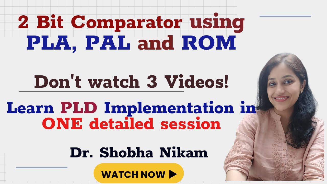 Реализация 2-битного компаратора с использованием PLA, PAL и ROM