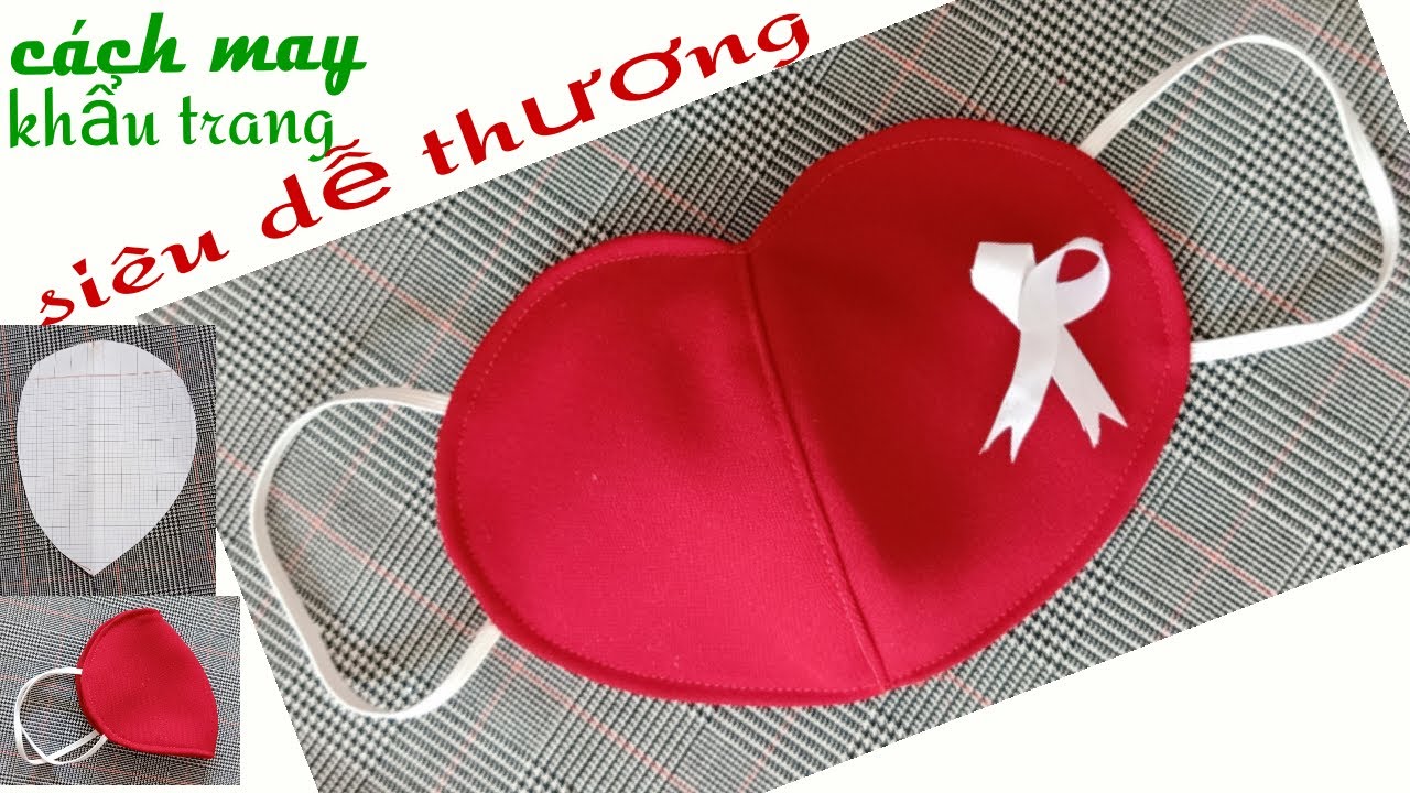 Cách may khẩu trang siêu dễ thương , ai cũng làm được.ll How to sew a super cute mask.