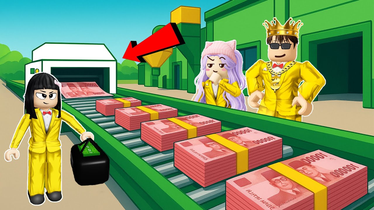 Yuta Mio Membuat Pabrik Uang Dan Jadi Kaya Di Roblox | ROBLOX