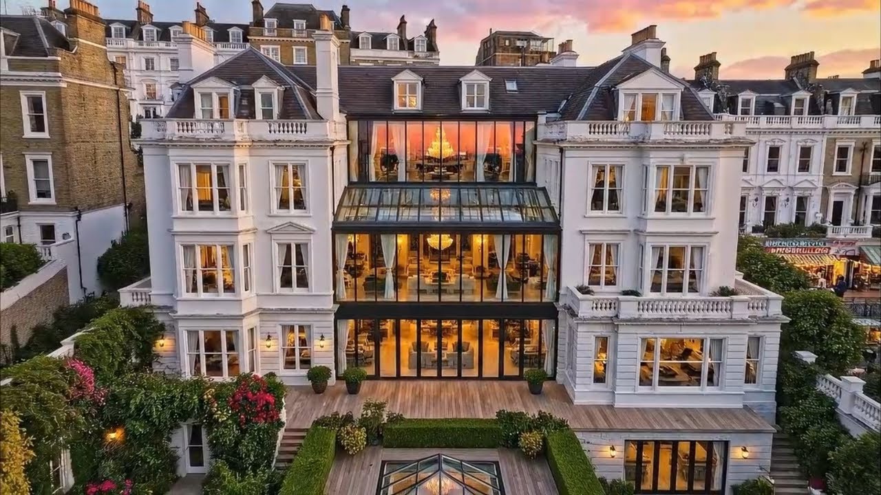 Step Inside Notting Hill's £165M Victorian Fusion Mansion – Colorful Heritage Reimagined | London 4K