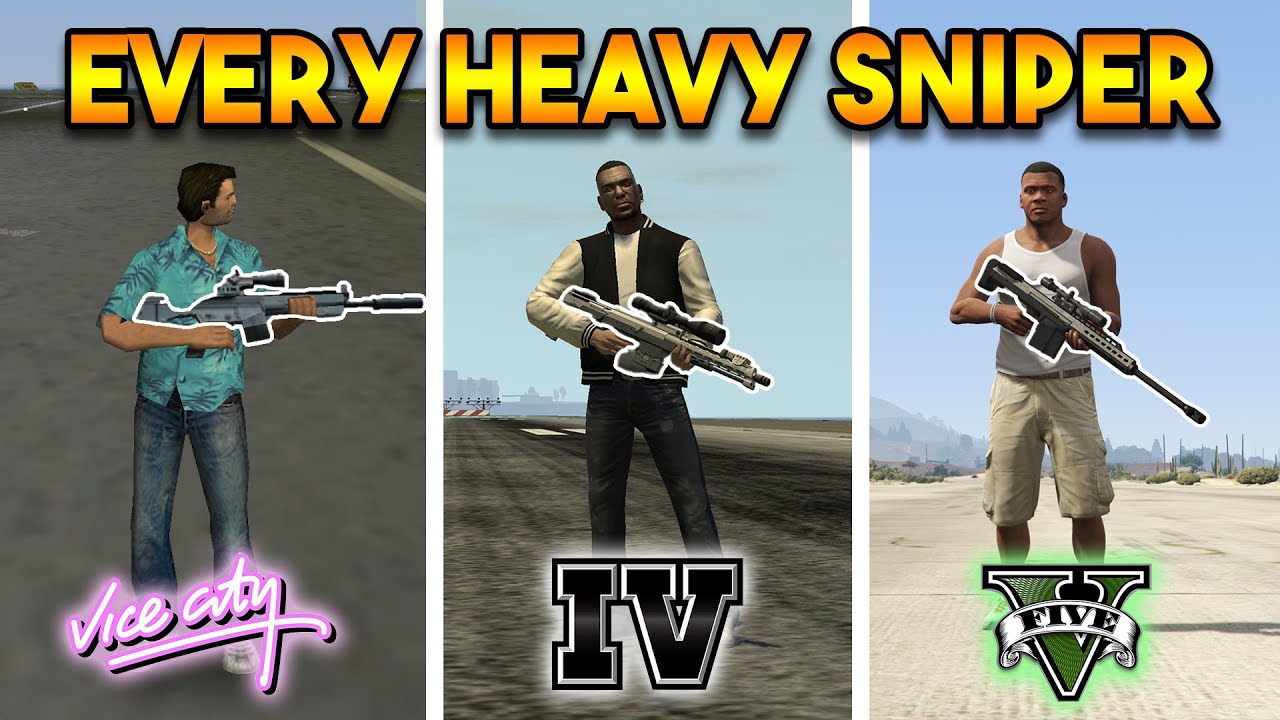 HEAVY SNIPER FROM EVERY GTA GAME ! (GTA COMPARISON)
