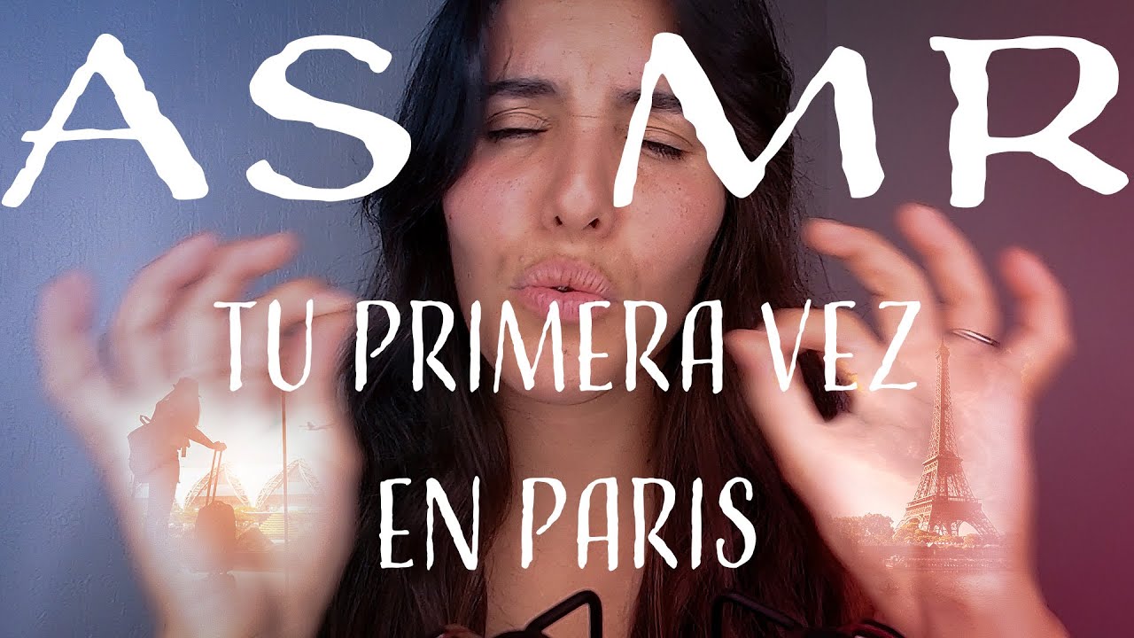 ASMR FRANCÉS| Te vienes a PARIS! Vocabulario aeropuerto, metro y hotel*