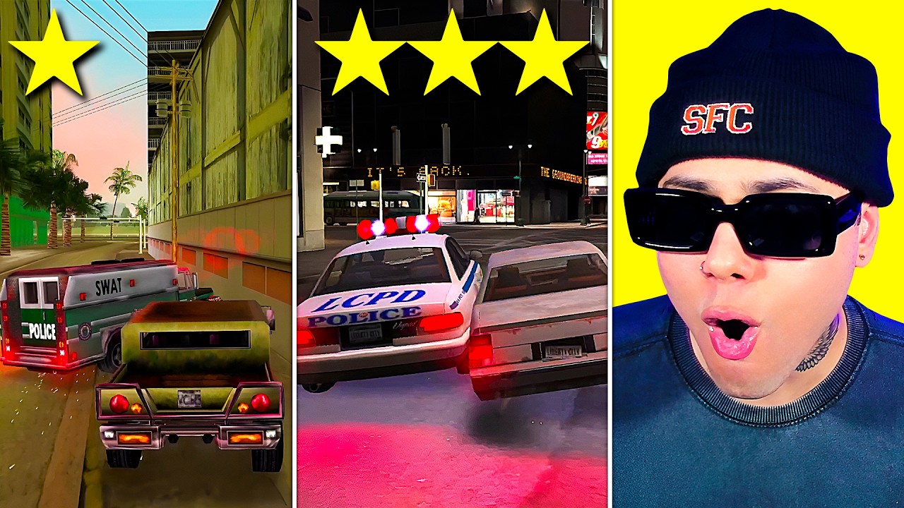 ¿Cuál GTA tiene la POLICÍA más BRUTAL y DIFÍCIL?