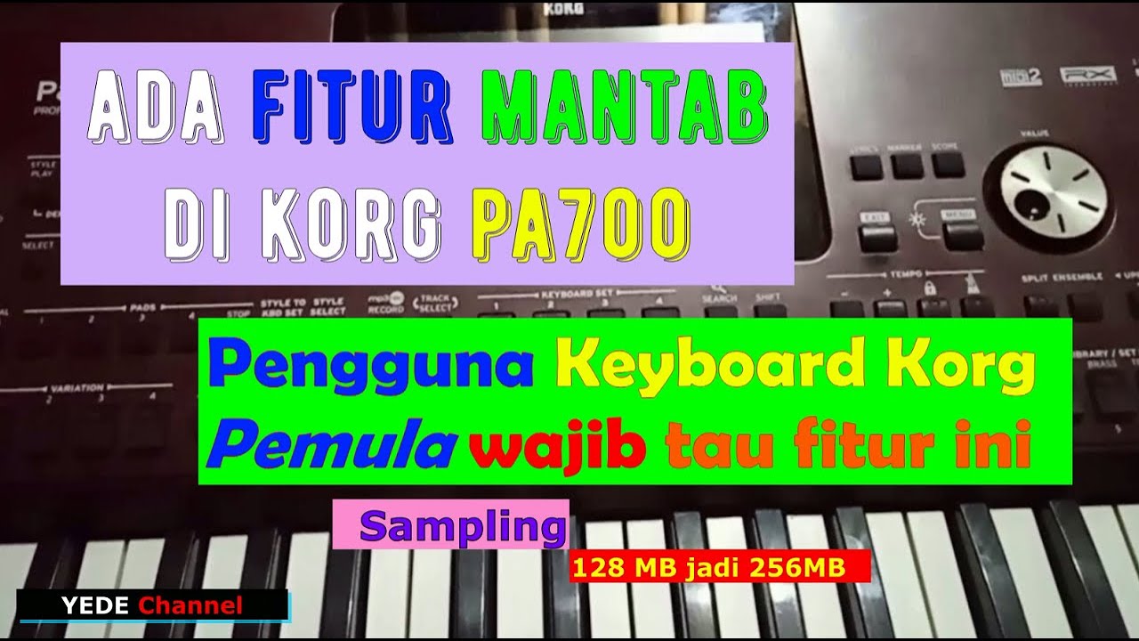 Pengguna KORG Pemula Wajib tau  fitur ini // Sampling
