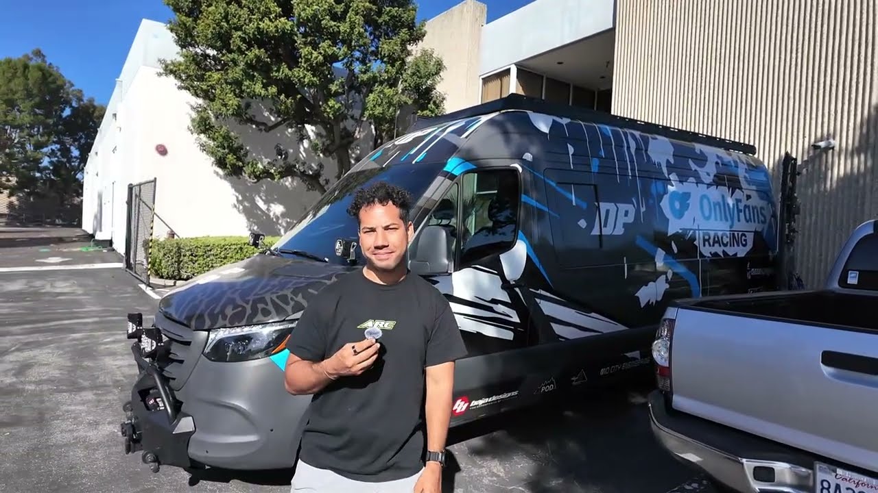 David talking about the Sprinter Cabinets and Roof rack