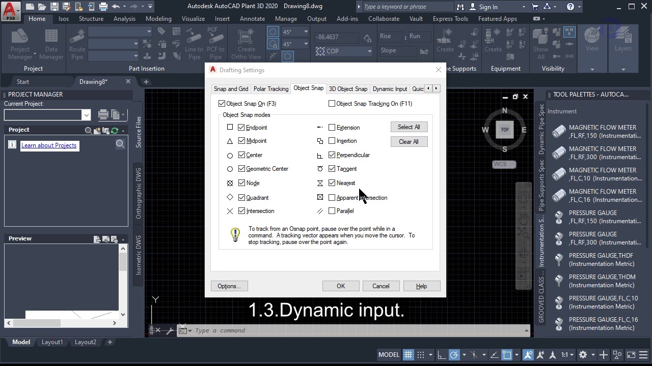 Basic 3D Piping with AutoCAD Plant 3D 2020 (Eng) Part 1