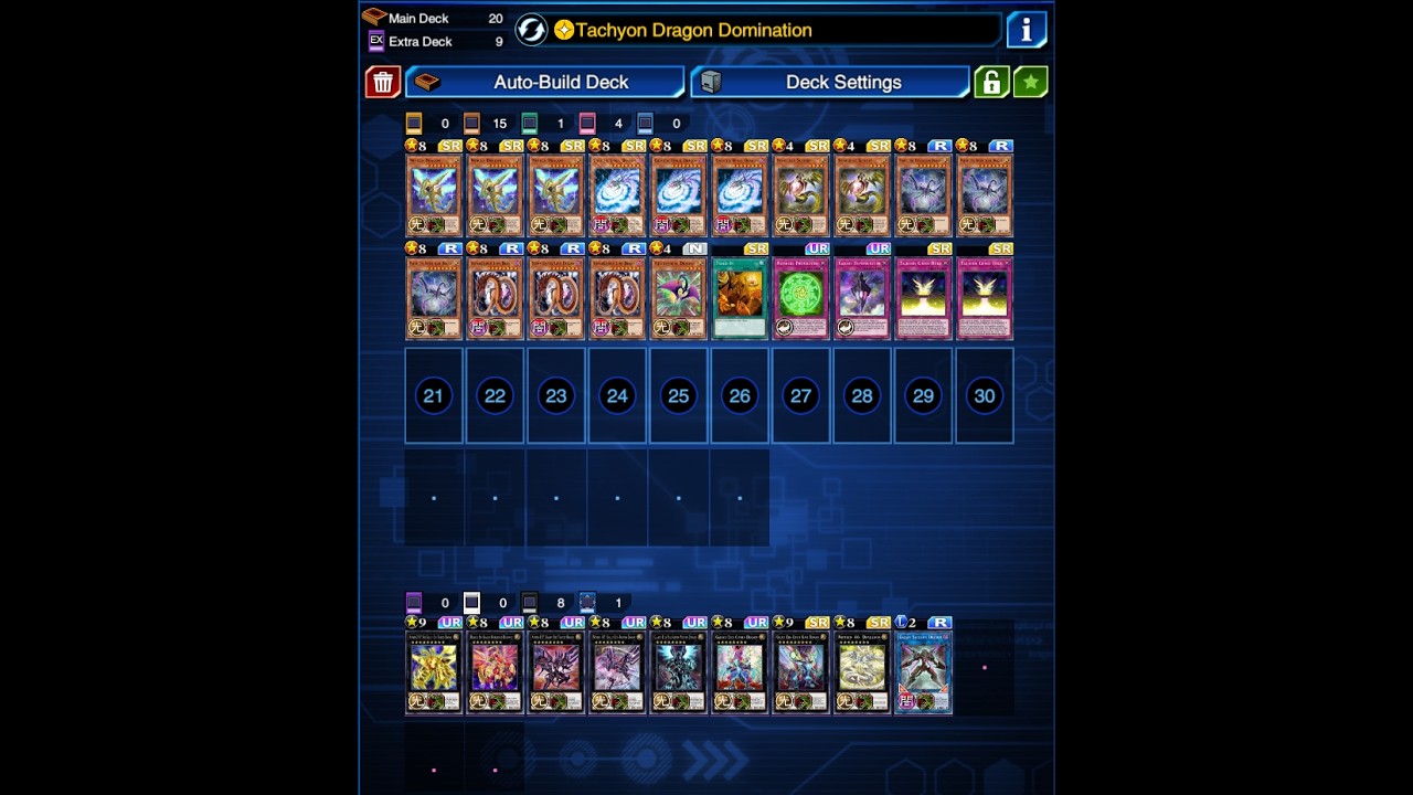 YuGiOh Duel Links Tachyon Decklist Trial 2