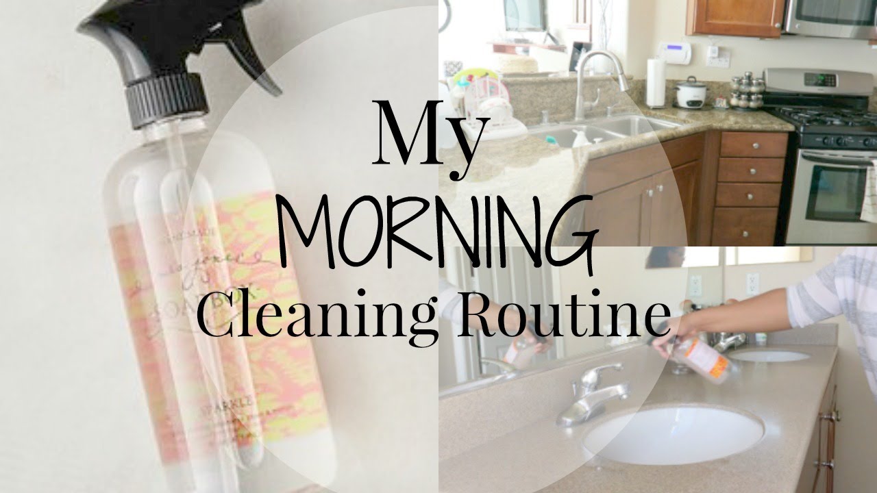 Morning Cleaning Routine! Stay-At-Home-Mom