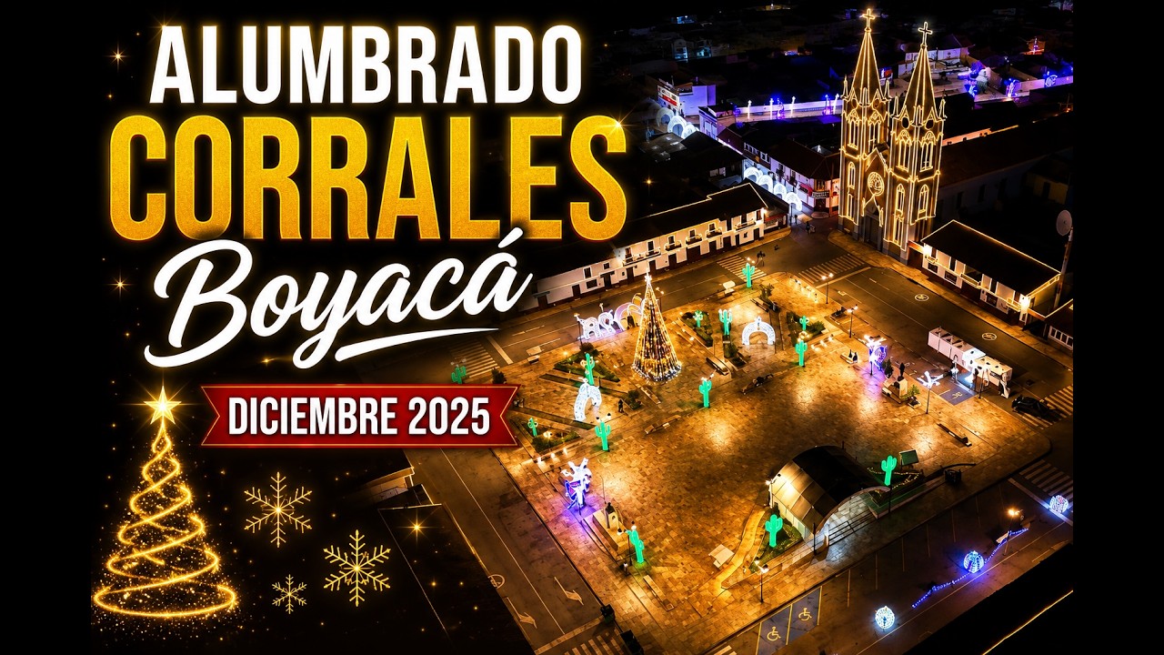 Alumbrados en Corrales Boyacá | Dron 4K