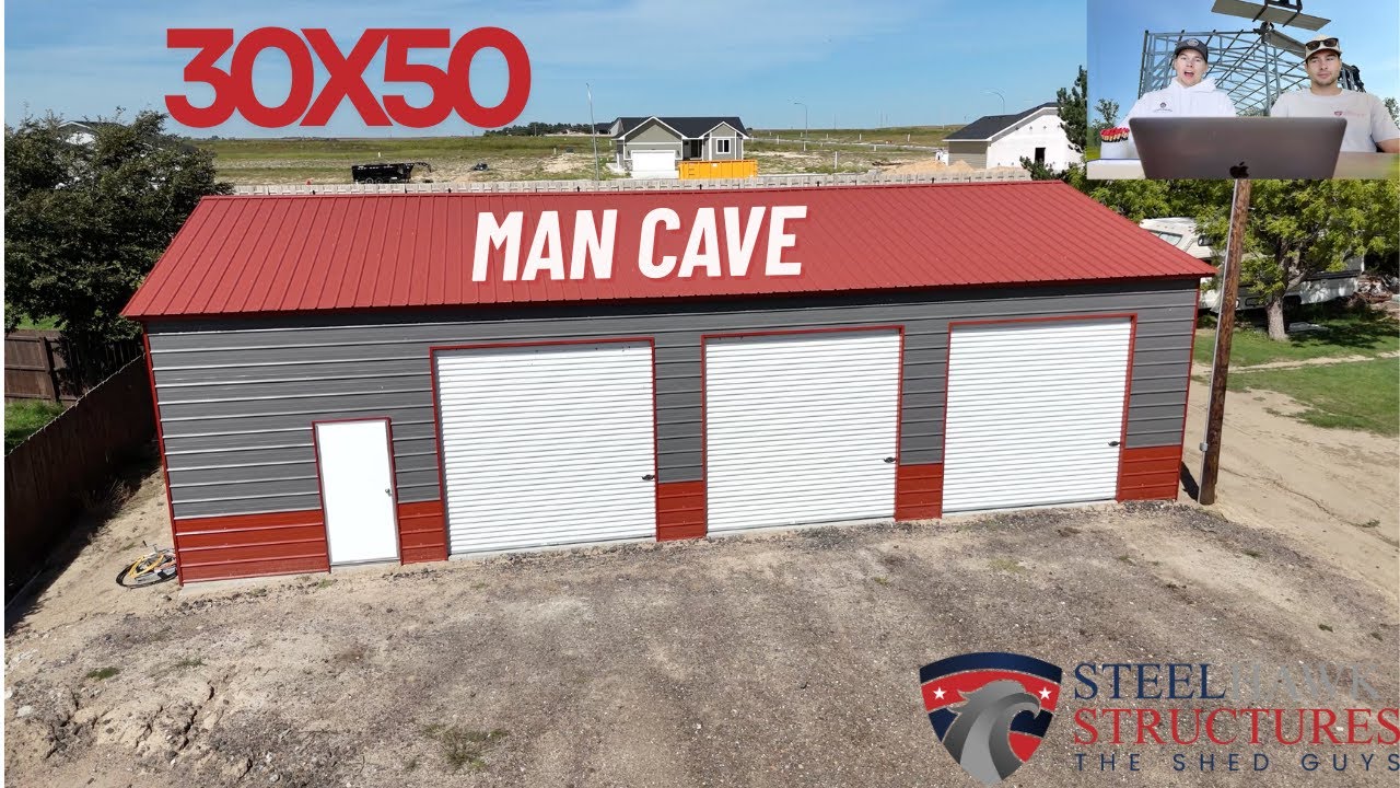30x50 MAN CAVE in Garden City, KS  ATVs, Rally Cars & Roll-Up Doors