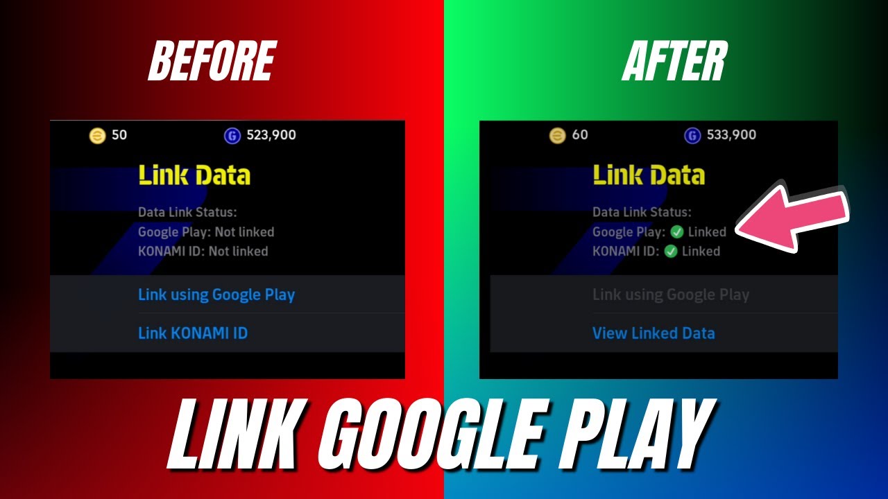 How to Link eFootball With Google Play | Backup Account