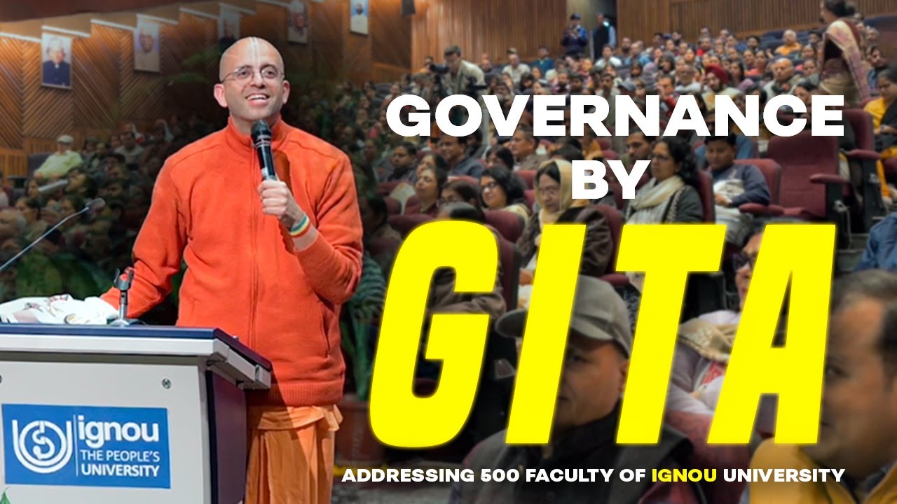 Governance by Gita || HG Amogh Lila Prabhu @ignou