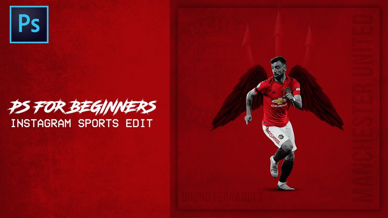 PS Tutorial: Instagram Sports Edit - Photoshop for beginners