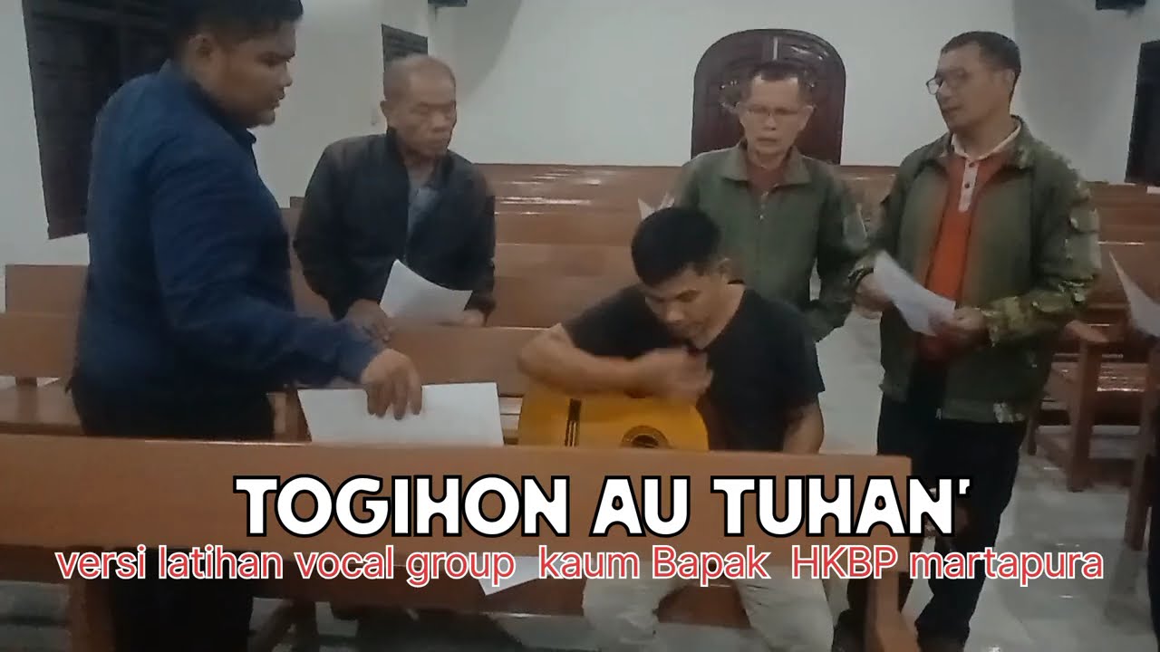 Cover lagu TOGIHON AU TUHAN' (versi latihan) vokal group kaum Bapak HKBP martapura 