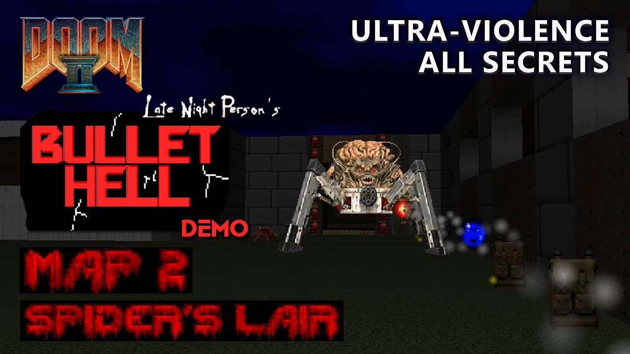 Doom 2 - Bullet Hell Demo - Map 2 - Ultra-Violence - All Secrets