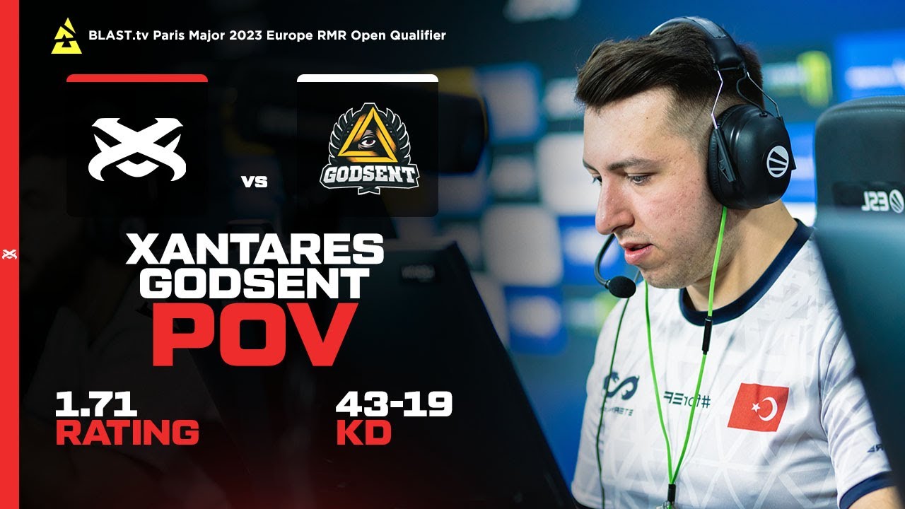 XANTARES vs Godsent (43 Kills Highlights) BLAST.tv Paris Major 2023 Europe RMR Qualifier