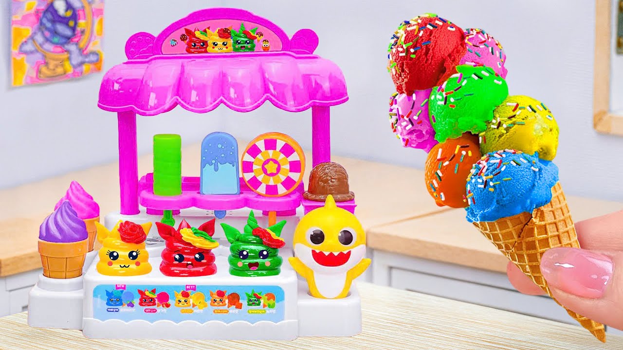 Rainbow Ice Cream💞Amazing Miniature Rainbow Sprinkles Ice Cream Cone Recipe By Sara Mini Cake