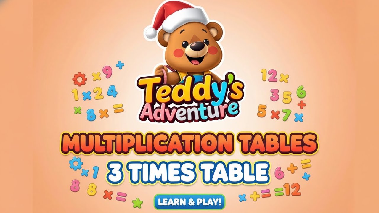 3 Times Table | Learn Multiplication Fast (Multi Teddy’s Adventures!