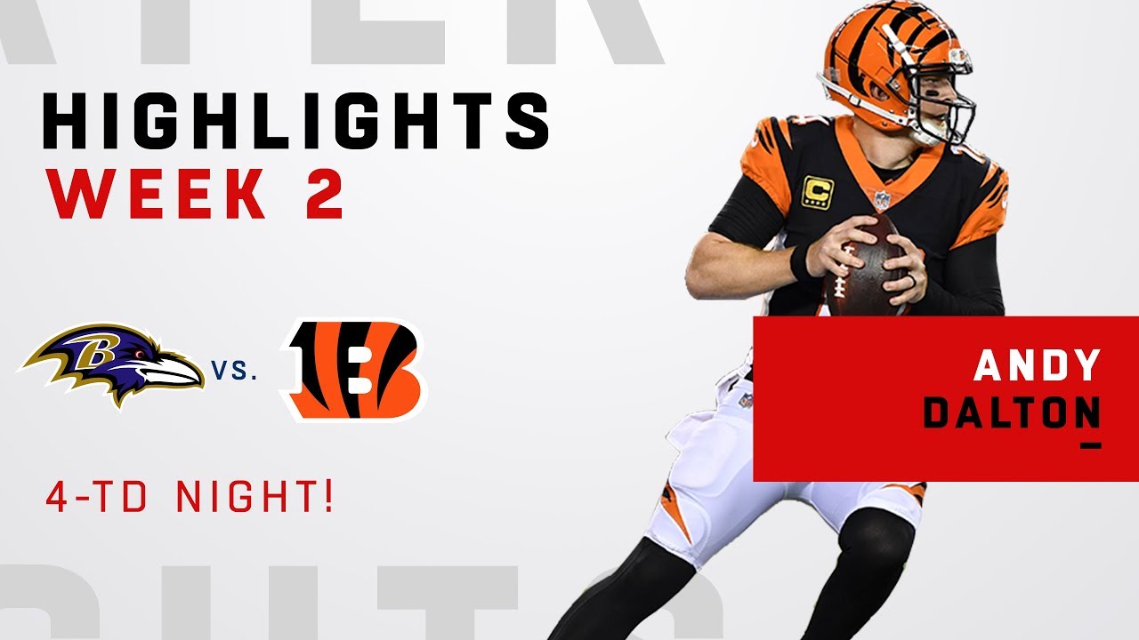 Andy Dalton&rsquo;s 4-TD Night vs. Baltimore!