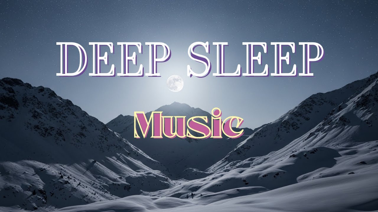 Snow Covered Mountains at Night | Deep Sleep Ambient Soundscape