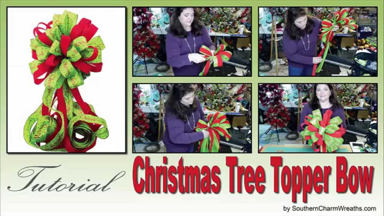 How to Make a Tree Topper Bow