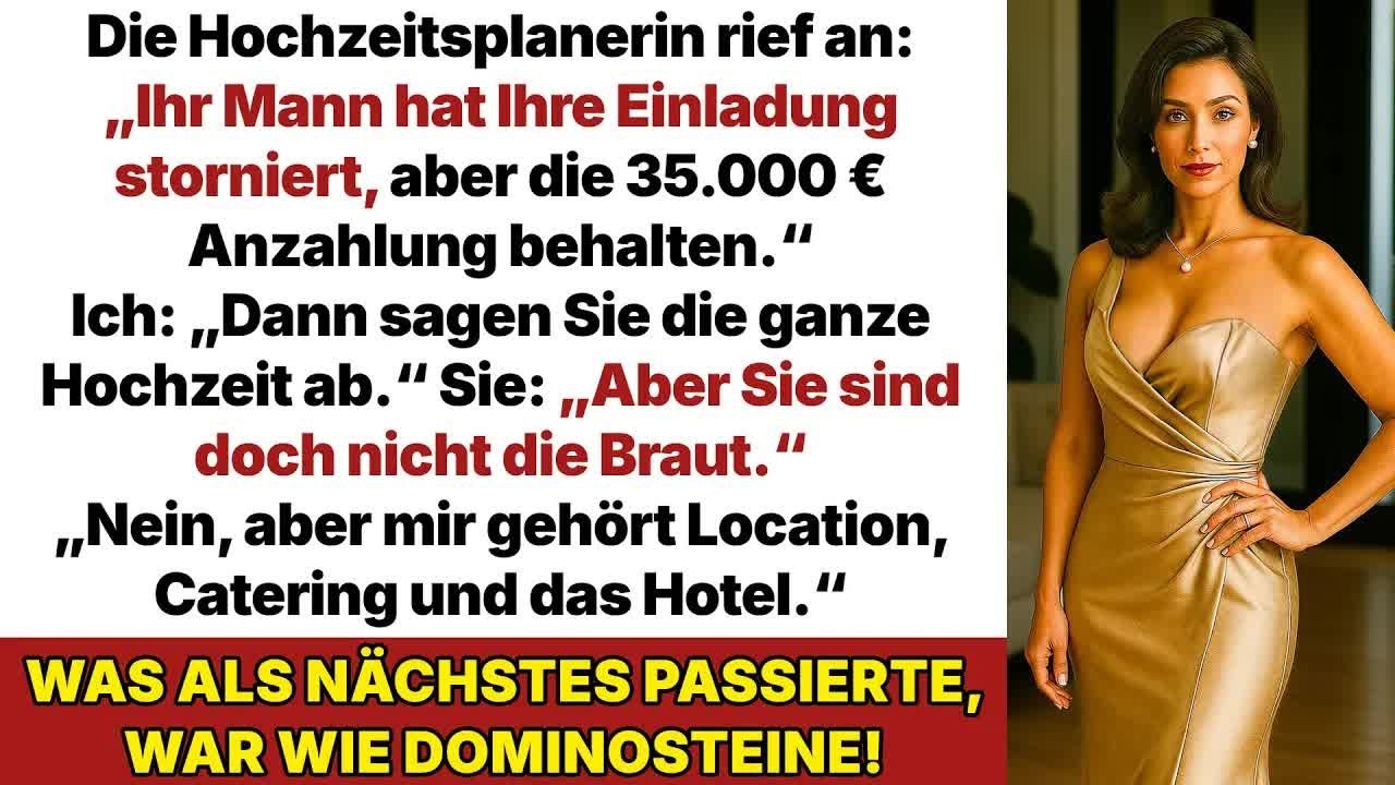 Mein Mann lud mich von der Hochzeit aus, nicht ahnend, dass mir die Luxushotels gehören!