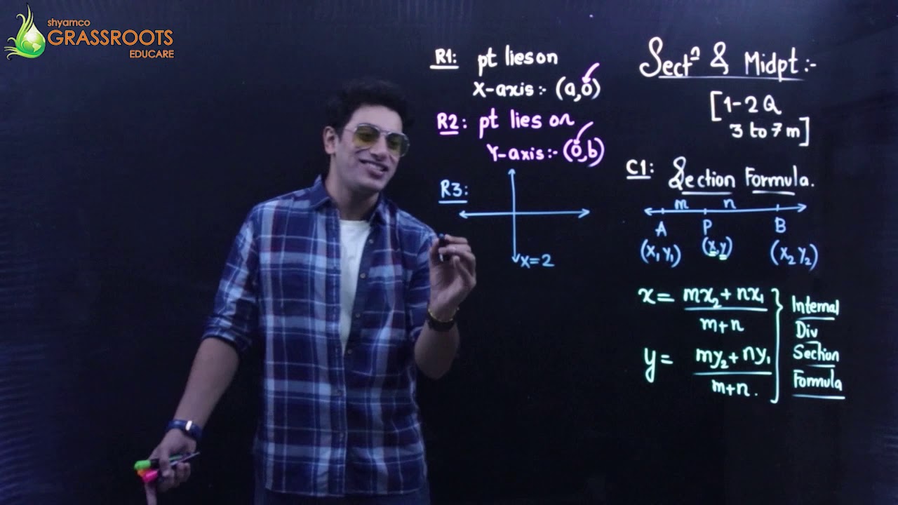 SECTION AND MIDPOINT FORMULA - PART -1 | SSC/CBSE/ICSE | Shyamal Sir Full Chapter | Maths | Class 10