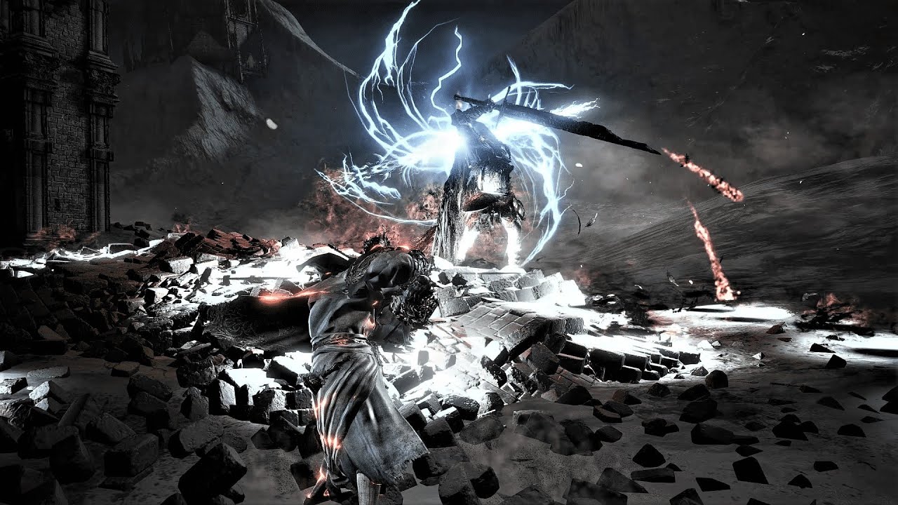 【4K】DS3 - Convergence - Slave Knight Gael No HUD Cinematic｜黑魂3MOD - 新強化蓋爾(3階)【無HUD電影式戰鬥】